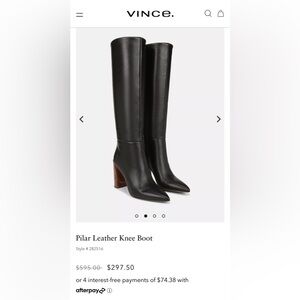 Vince Pilar Genuine Leather Boots